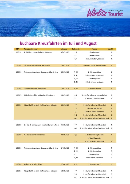 Buchbare KF für August 2026