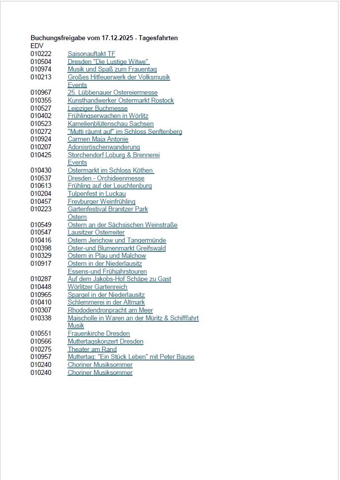 Buchungsfreigabe Tagesfahrten 2026