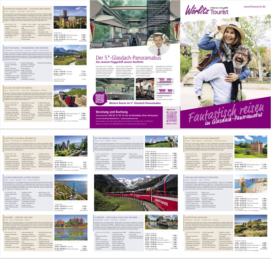 Glasdach Panorama Reisen Flyer 2