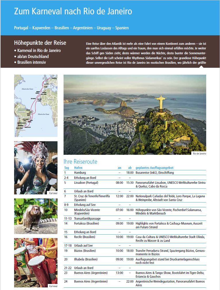 Karneval Rio de Janeiro Seite 1
