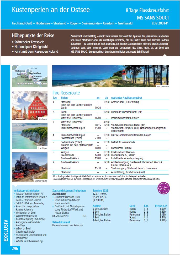 Küstenperlen an der Ostsee
