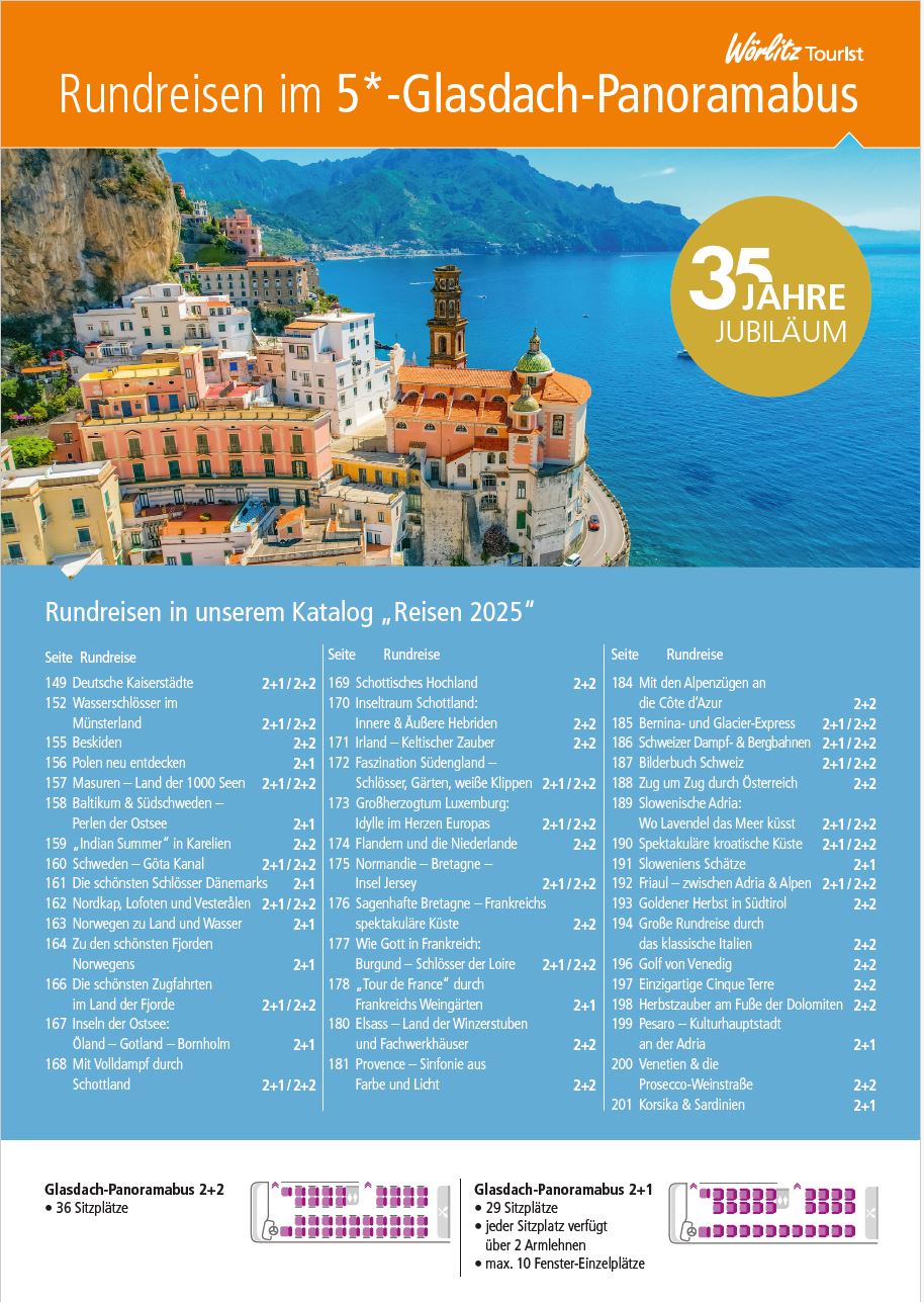 Sitzplan Glasdach Panoramabusse