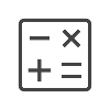 calculate_100dp_434343_FILL0_wght200_GRAD0_opsz48