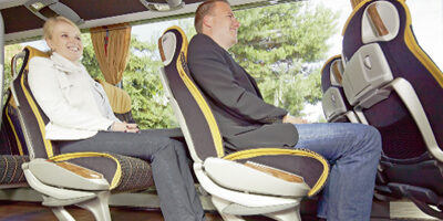 5-Sterne-Reisebus, Beinfreiheit