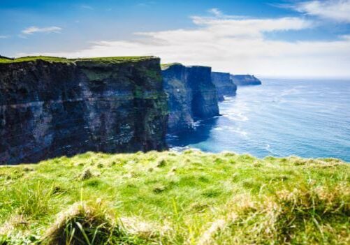 Blick auf die Cliffs-of-Moher. Reisen nach Irland