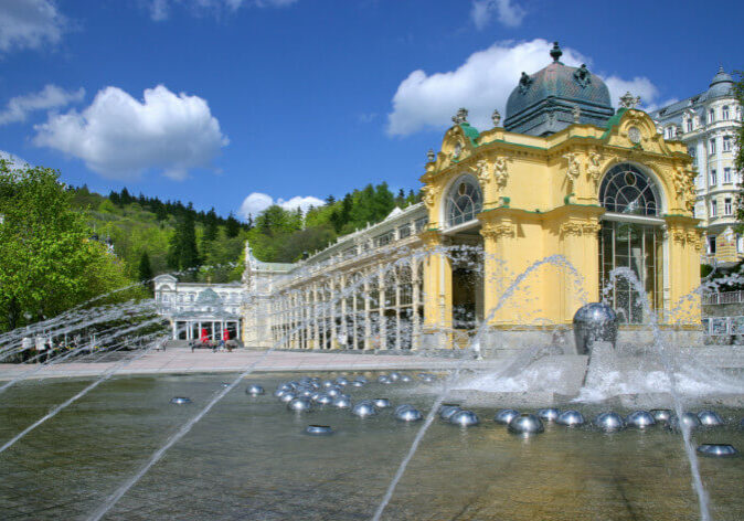 Kurreisen nach Tschechien, Blick auf Marienbad.