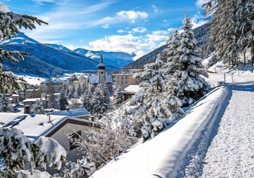 Weihnachtsreisen in die Schweiz nach Davos.