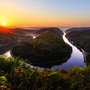 Sonnenaufgang an der Saarschleife