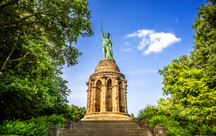 das Hermannsdenkmal nahe Detmold in Lippe, Deutschland