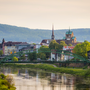 Fluss Weser in Minden