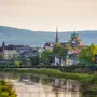 Fluss Weser in Minden