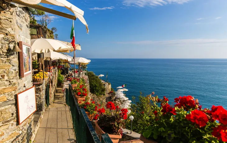 Restaurant in Vernazza an der ligurischen Küste