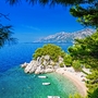 Podrace Strand in der Nähe der Stadt Brela in Dalmatien, Kroatien