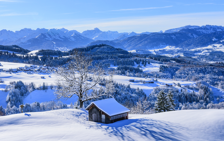 Winterpanorama im Oberallgäu