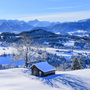Winterpanorama im Oberallgäu