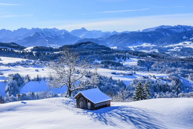 Winterpanorama im Oberallgäu