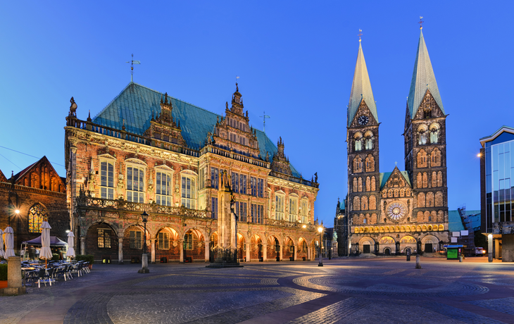 Rathaus und Dom, Bremen