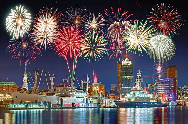 Feuerwerk in Hamburg