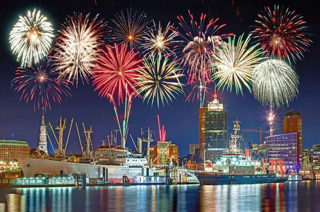 Feuerwerk in Hamburg