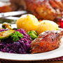Weihnachtsente mit Knödel 