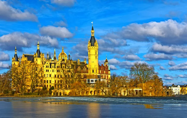 Schweriner Schloss im Winter