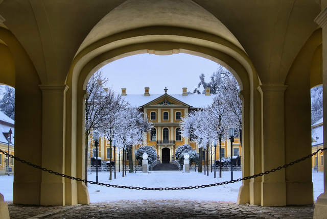 Barockschloss Rammenau im Winter