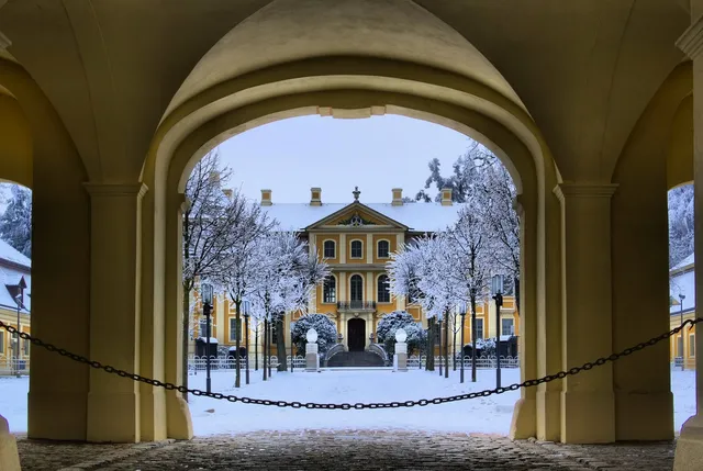 Barockschloss Rammenau im Winter