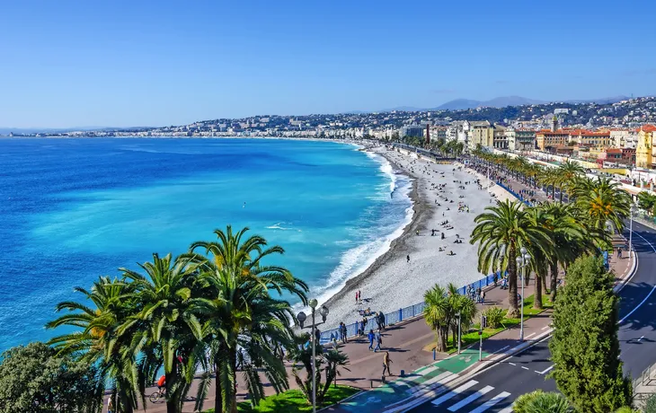 Blick auf die Bucht von Anges, Nizza
