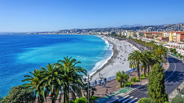 Blick auf die Bucht von Anges, Nizza