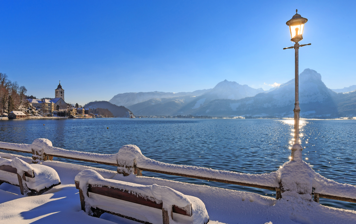 Wolfgangsee im Winter