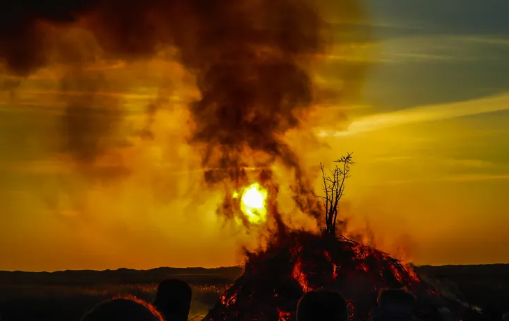 Osterfeuer in Sankt Peter-Ording