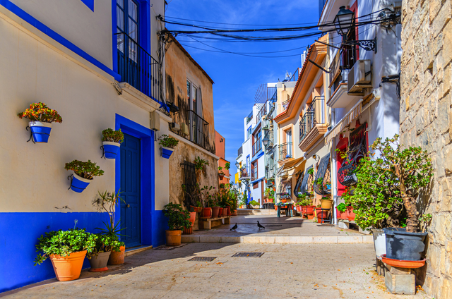 Stadtteil Barrio de Santa Cruz - die Altstadt von Alicante