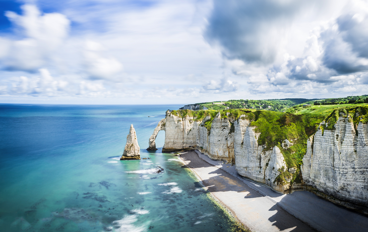 Frankreich, Klippen von Étretat in der Normandie